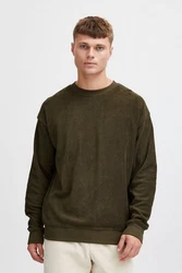 Solid Sweatshirt SDHaarvard Dunkelgrün/Khaki