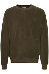 Solid Sweatshirt SDHaarvard Dunkelgrün/Khaki