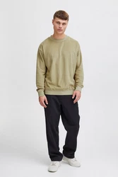 Solid Sweatshirt SDHaarvard Khaki/Beige