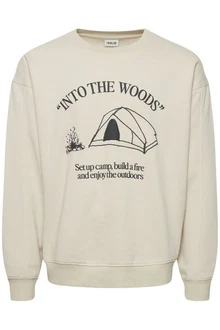 Solid Sweatshirt SDHamad Beige/Khaki/Braun Solid Sweatshirt SDHamad Beige/Khaki/Braun