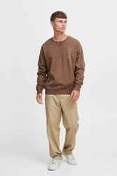 Solid Sweatshirt SDHalvard Braun/Khaki/Grau/Dunkelbraun/Beige