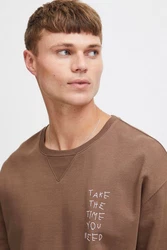 Solid Sweatshirt SDHalvard Braun/Khaki/Grau/Dunkelbraun/Beige