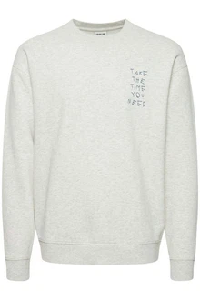 Solid Sweatshirt SDHalvard Grau