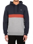 Iriedaily Hoodie Court 2 (1-tlg) Dunkelblau/Mischfarben/Rot/Orange/Dunkelgrau