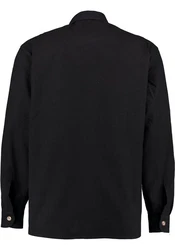 OS-Trachten Trachtenhemd Glexor Langarmhemd Dunkelblau/Schwarz/Beige