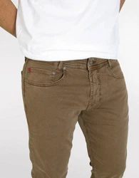 MAC 5-Pocket Jeans Macflexx Khaki/Braun/Dunkelgrün