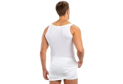 HERMKO Unterhemd 3007 Creme/Weiß