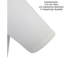 HERMKO Unterziehshirt Bio kurzarm 2er Pack (3848) Weiß/Creme