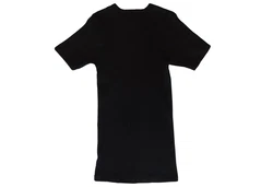 HERMKO Unterziehshirt Bio kurzarm 2er Pack (3848) Dunkelblau/Schwarz