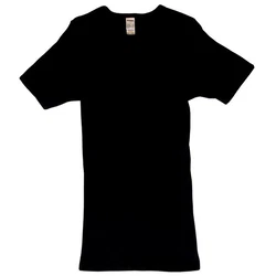 HERMKO Unterziehshirt 3842 Herren kurzarm Shirt Schwarz