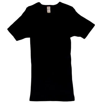 HERMKO Unterziehshirt 3842 Herren kurzarm Shirt Schwarz