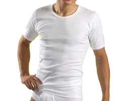 HERMKO Unterziehshirt Herren Business Shirt Weiß/Creme