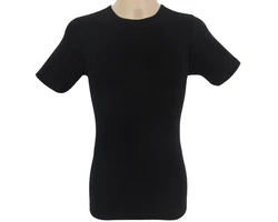 HERMKO Unterziehshirt Herren Business Shirt Schwarz/Dunkelblau