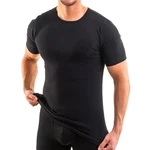 HERMKO Unterziehshirt Herren Business Shirt Schwarz/Dunkelblau