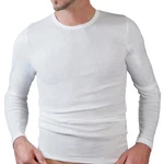 HERMKO Unterziehshirt Herren langarm 3640 Creme/Weiß/Grau