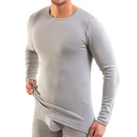HERMKO Unterziehshirt Herren langarm 3640 Grau/Hellgrau/Khaki