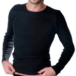 HERMKO Unterziehshirt Herren langarm 3640 Schwarz
