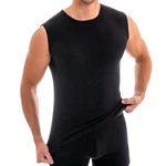 HERMKO Achseltop 3040 Herren Muskelshirt Schwarz/Dunkelblau
