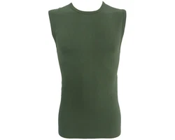 HERMKO Achseltop 3040 Herren Muskelshirt Dunkelgrün/Grün