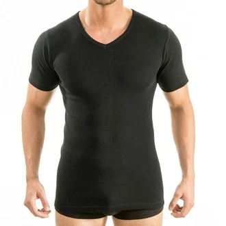 HERMKO Funktionsunterhemd 64880 Herren Business Funktionsshirt Schwarz