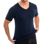 HERMKO Unterziehshirt 4880 Herren V-Ausschnitt Business Unterhemd Dunkelblau