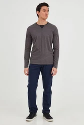 Blend Rundhalsshirt BLEND BHLeonas Khaki/Grau/Braun/Dunkelgrau/Beige