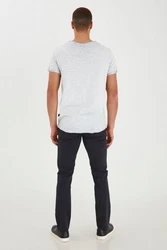 Blend Rundhalsshirt BLEND BHMino Weiß/Grau/Silber/Hellgrau/Schwarz/Creme