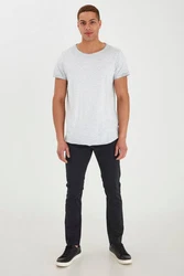 Blend Rundhalsshirt BLEND BHMino Weiß/Grau/Silber/Hellgrau/Schwarz/Creme