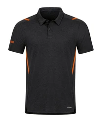 Jako Polo Challenge Dunkelgrau/Grau/Schwarz/Orange