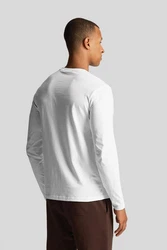Lyle & Scott Langarmshirt Weiß/Creme/Gelb