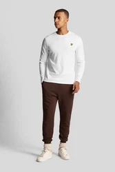 Lyle & Scott Langarmshirt Weiß/Creme/Gelb