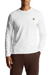 Lyle & Scott Langarmshirt Weiß/Creme/Gelb