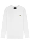 Lyle & Scott Langarmshirt Weiß/Creme/Gelb