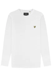 Lyle & Scott Langarmshirt Weiß/Creme/Gelb