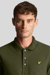 Lyle & Scott T-Shirt Poloshirt Dunkelgrün/Gelb/Grün