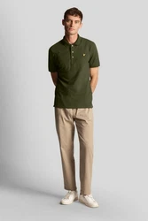 Lyle & Scott T-Shirt Poloshirt Dunkelgrün/Gelb/Grün