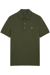 Lyle & Scott T-Shirt Poloshirt Dunkelgrün/Gelb/Grün