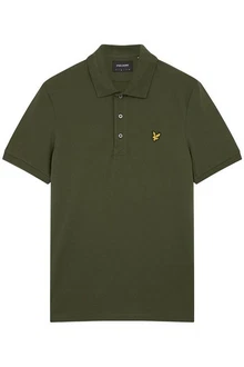 Lyle & Scott T-Shirt Poloshirt Dunkelgrün/Gelb/Grün