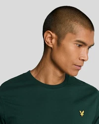 Lyle & Scott T-Shirt Plain Dunkelgrün/Grün/Gelb