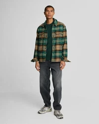 Lyle & Scott T-Shirt Plain Dunkelgrün/Grün/Gelb