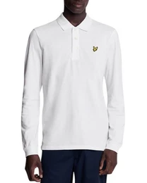 Langarm-Poloshirt Herren Aus Pique Baumwolle