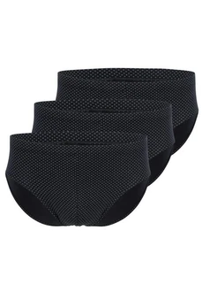 Schiesser Slip Cotton Casual 3er Pack Schwarz/Dunkelblau