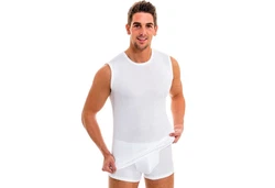 HERMKO Achseltop 3040 Herren Muskelshirt Weiß/Creme
