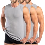 HERMKO Achseltop 3040 Herren Tank Top Unterhemd Grau/Hellgrau