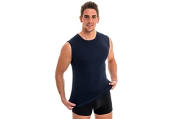 HERMKO Achseltop 3040 Herren Muskelshirt Dunkelblau