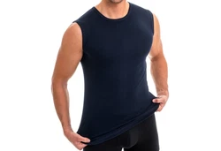 HERMKO Achseltop 3040 Herren Muskelshirt Dunkelblau