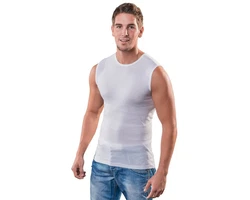 HERMKO Achseltop 3040 Herren Tank Top Unterhemd Weiß/Dunkelgrün/Schwarz/Creme/Dunkelblau