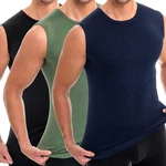 HERMKO Achseltop 3040 Herren Tank Top Unterhemd Dunkelblau/Dunkelgrün/Blau/Mischfarben