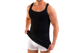 HERMKO Unterhemd 3018 2er Pack Herren Unterhemd Schwarz/Dunkelblau/Lila/Weiß