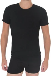 HERMKO Unterziehshirt 3847 Herren kurzarm Shirt Schwarz/Dunkelgrau/Grau